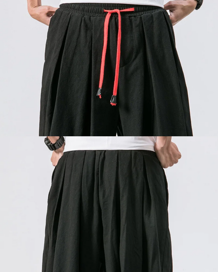 Stylish Relaxed Fit Cropped Trousers