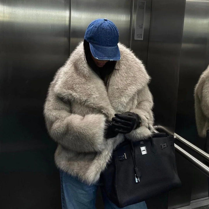 Eco-Friendly Fur Coat for Women