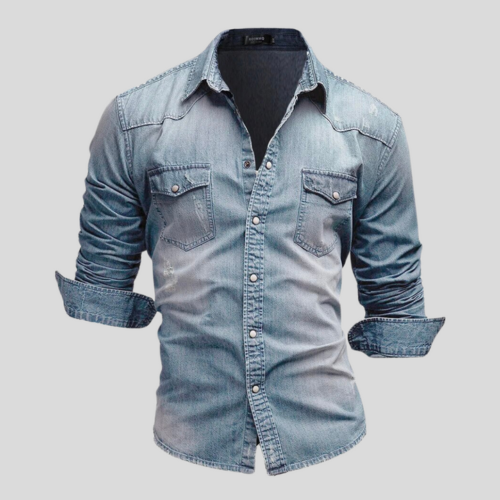 Stylish Contemporary Denim Shirt
