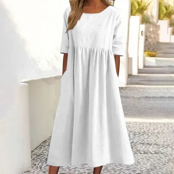 Elegant Cotton Dress for Effortless Style