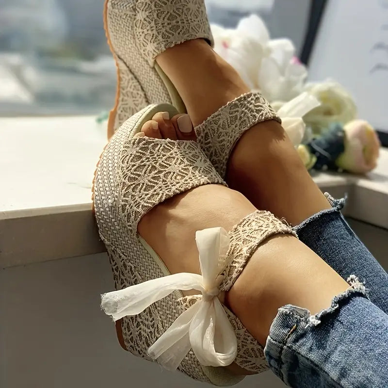 Chic Women's Sandals Featuring a Stylish Wedge Heel
