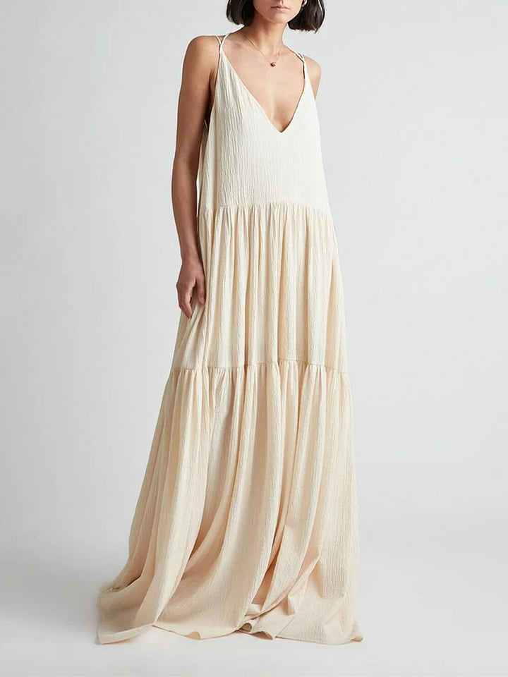 Stunning V-Neck Maxi Dress for Effortless Elegance