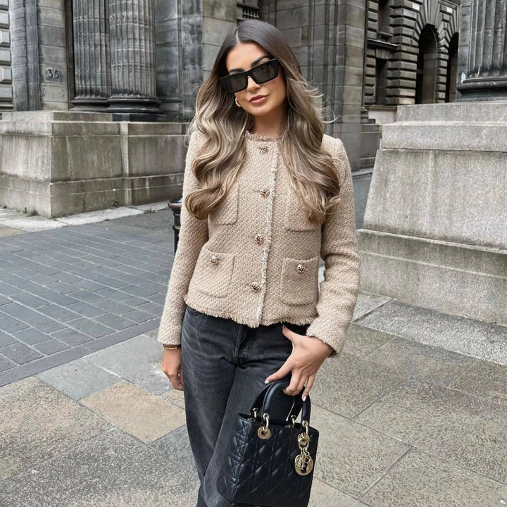 Chic Modern Tweed Blazer