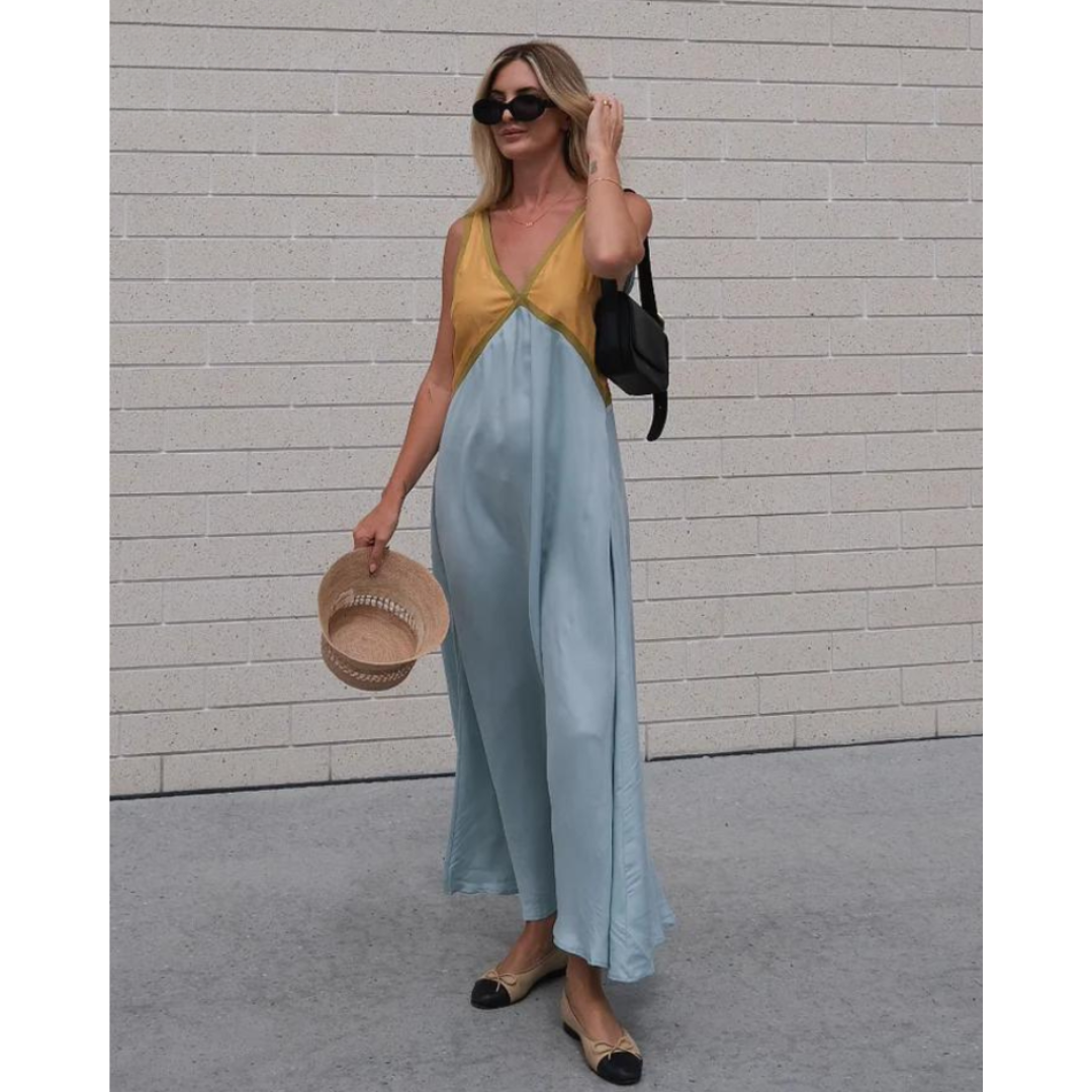 Stylish V-Neck Dress for Effortless Elegance