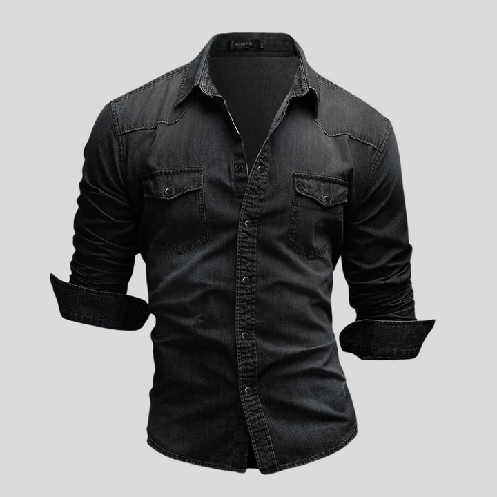 Stylish Contemporary Denim Shirt