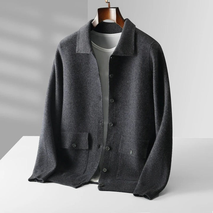 Luxe Cashmere Polo Jacket