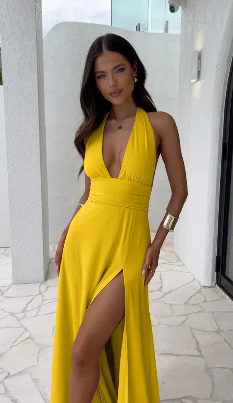 Chic V-Neck Elegance Dress