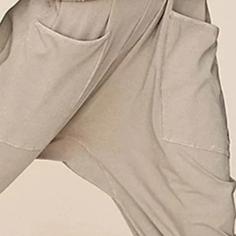Stylish V-Neck Sling Jumpsuit with Convenient Pockets