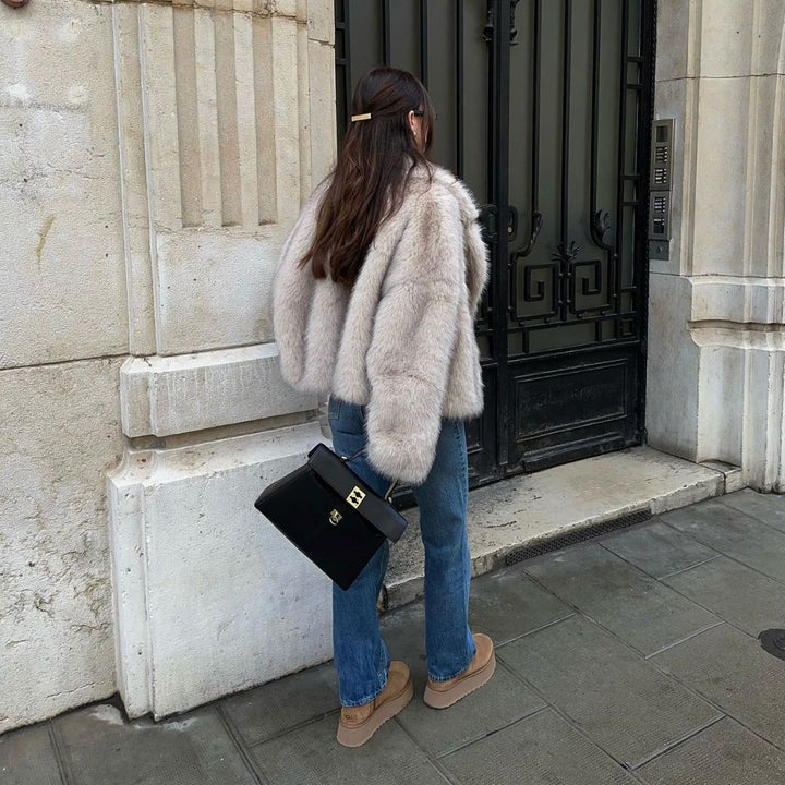 Eco-Friendly Fur Coat for Women