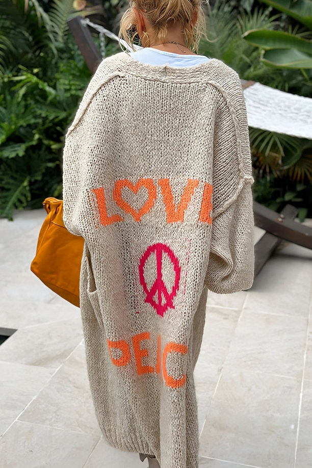Cozy Long Knitted Cardigan for Effortless Style