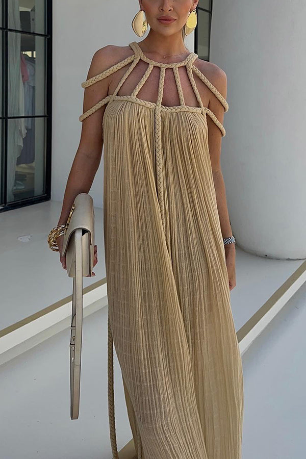 Stylishly Comfortable Long Cotton Dress for Effortless Elegance