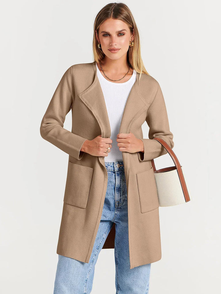 Chic and Cozy Lapel Coatigan