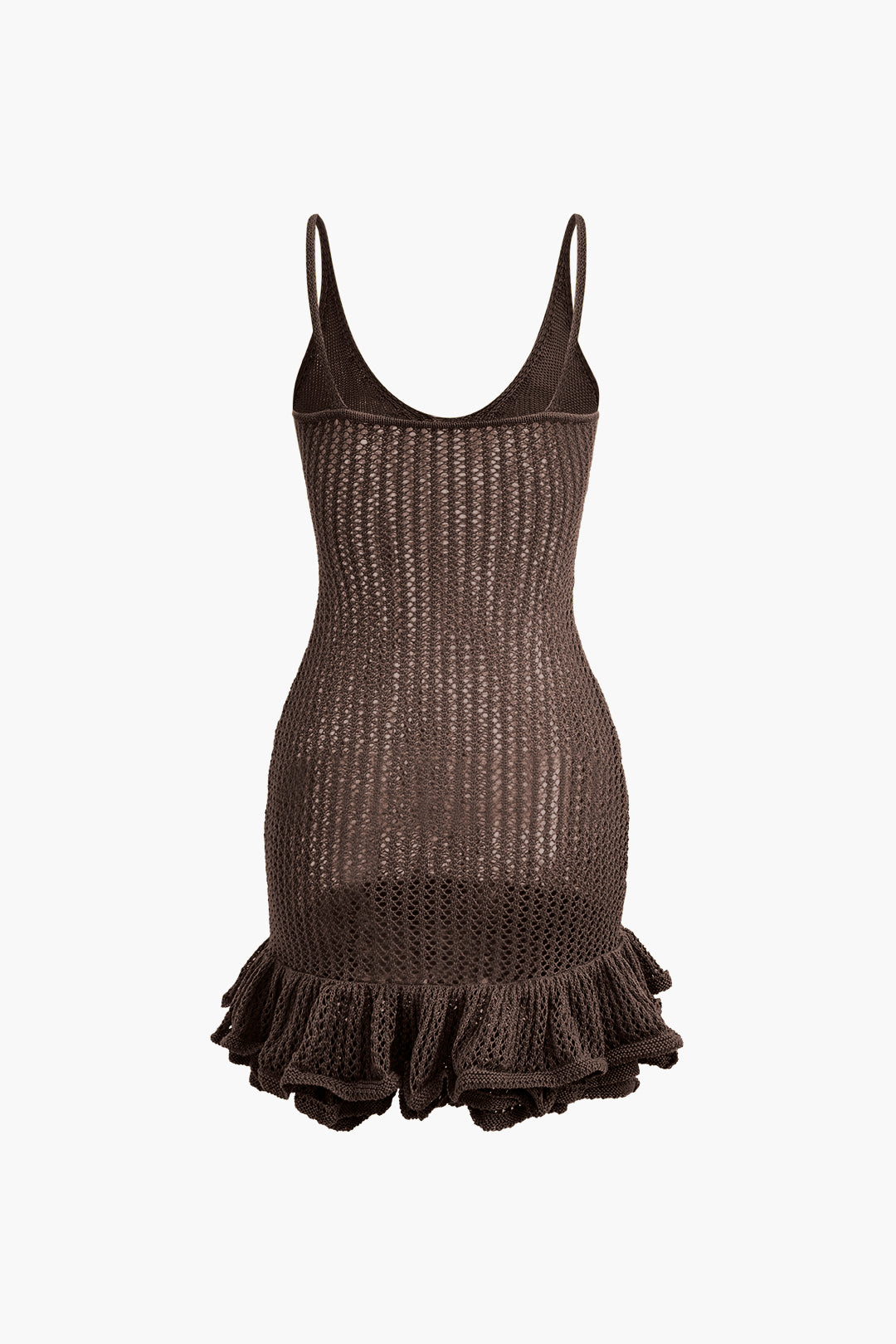 Chic Open Knit Mini Dress