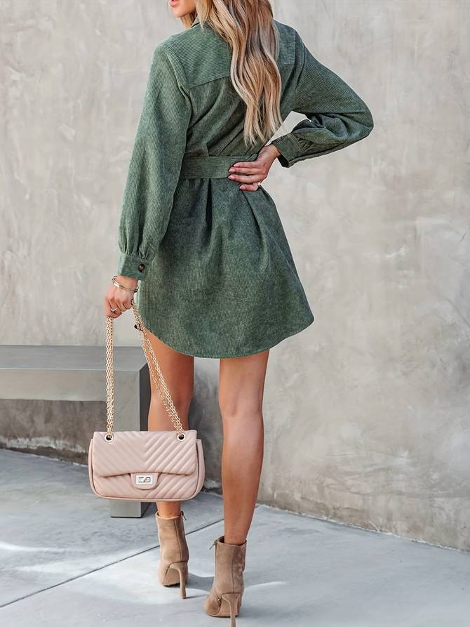 Fabulous Corduroy Mini Dress for Effortless Style