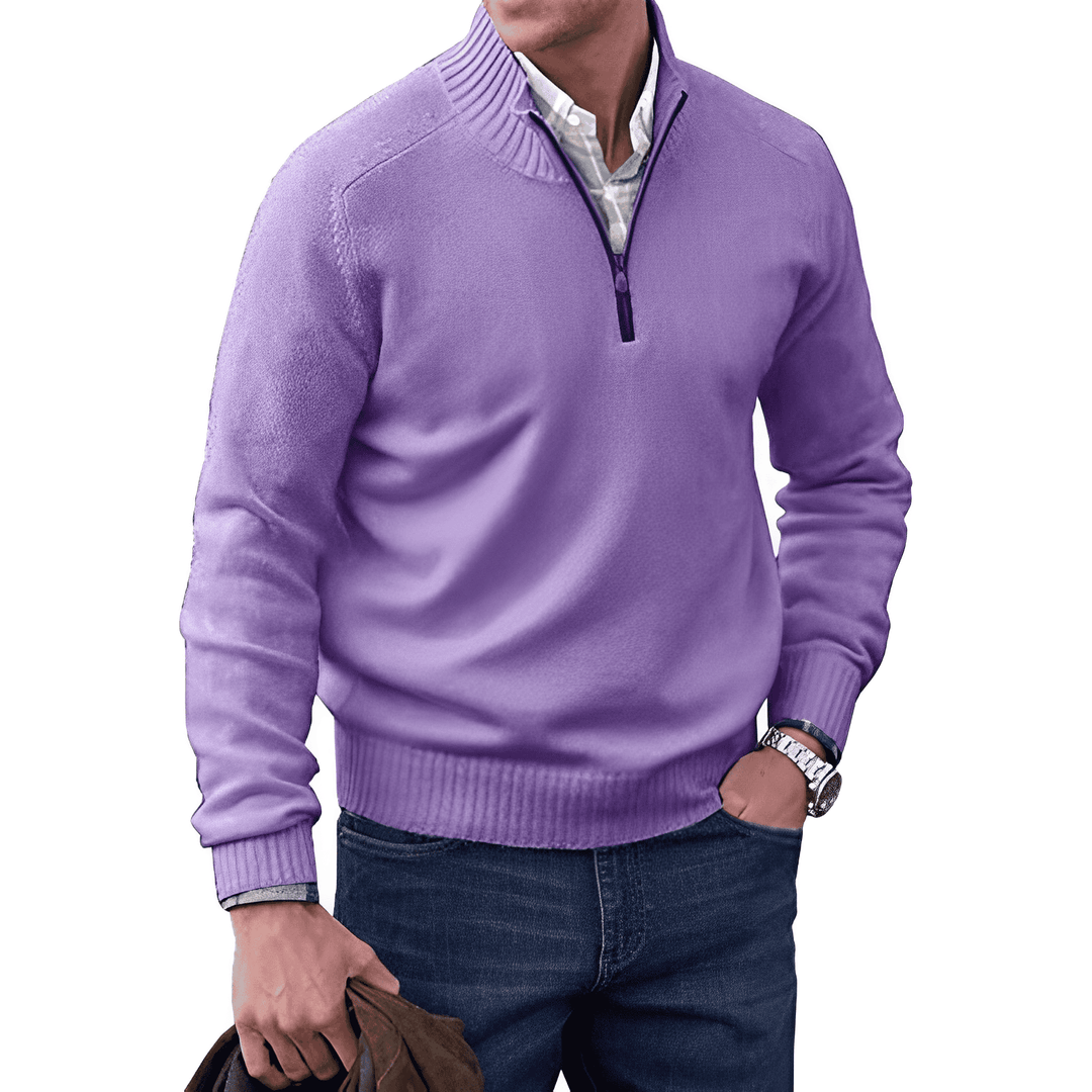 Stylish Polished Zip-Up Sweater