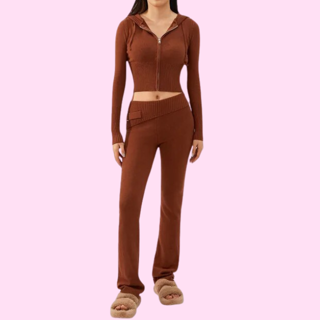 Chic & Flirty Knitted Ensemble