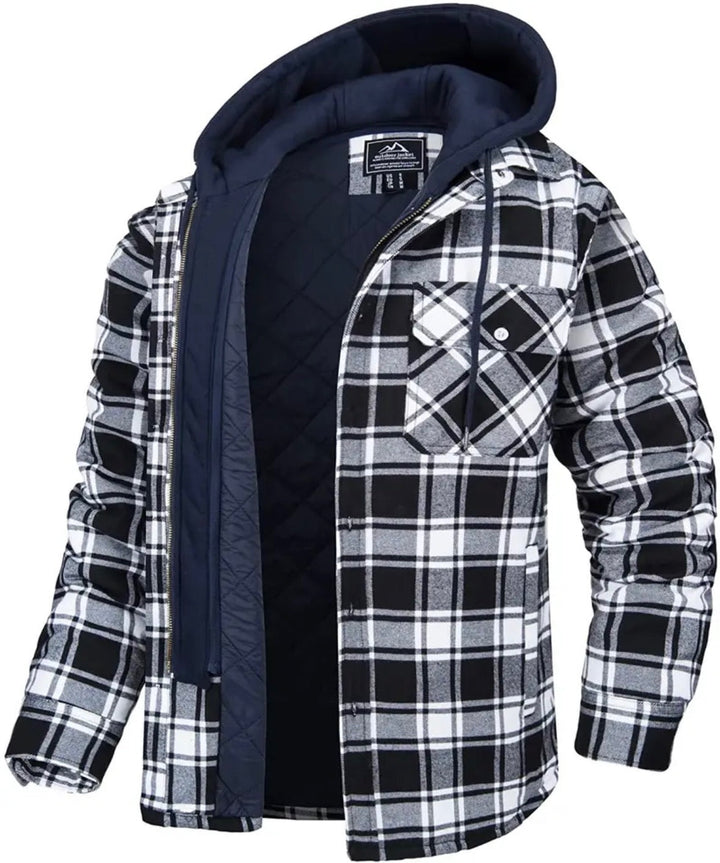 Stylish Checkered Coat for Men