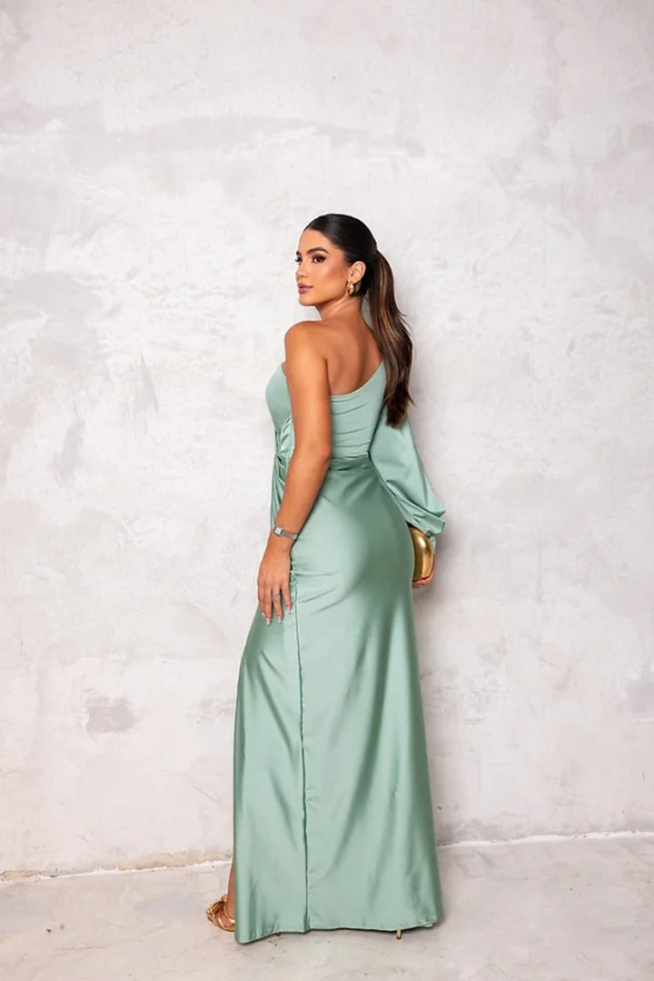 Gracefully Chic Silhouette Dress