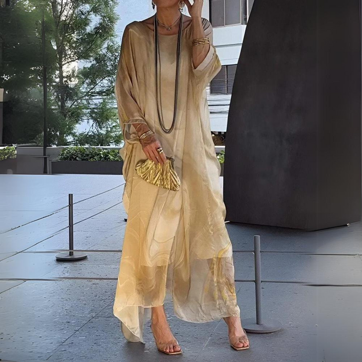Exquisite Silk Chiffon Dress for Timeless Elegance