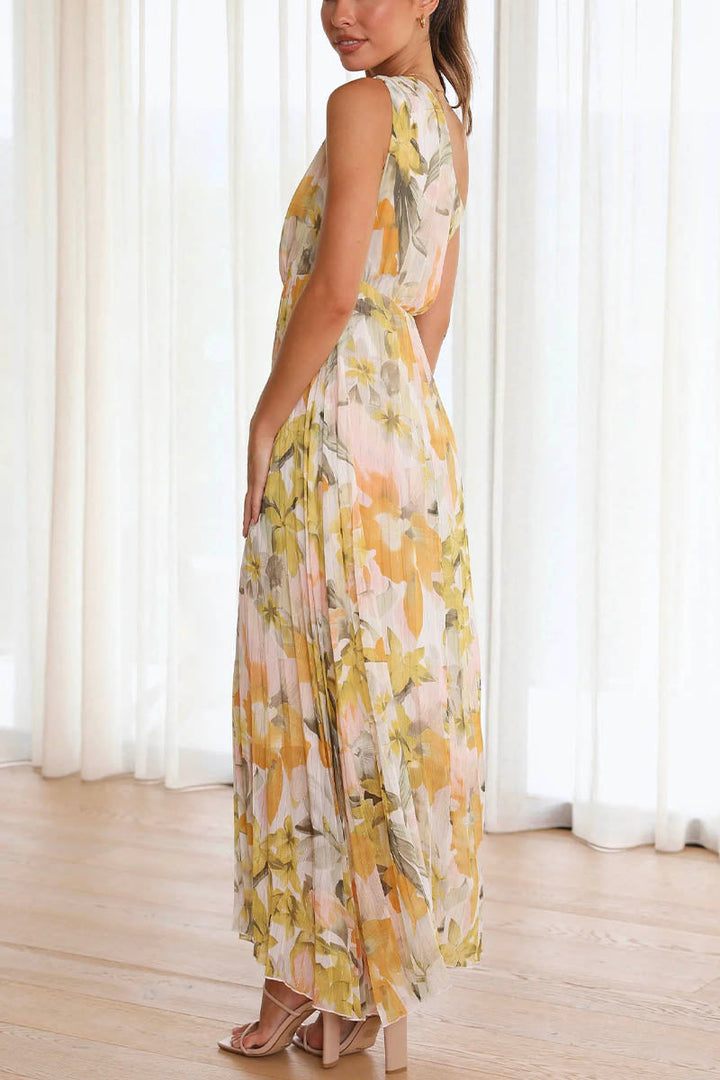 Elegant Off-Shoulder Printed Dress for Effortless Style