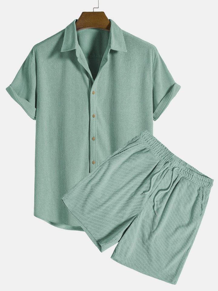 Stylish Modern Classic Polo & Shorts Ensemble