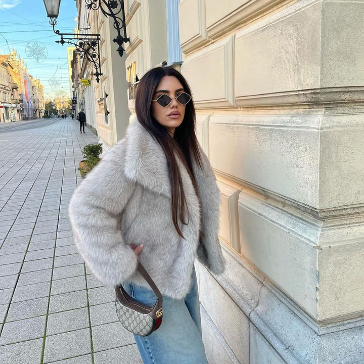 Eco-Friendly Fur Coat for Women