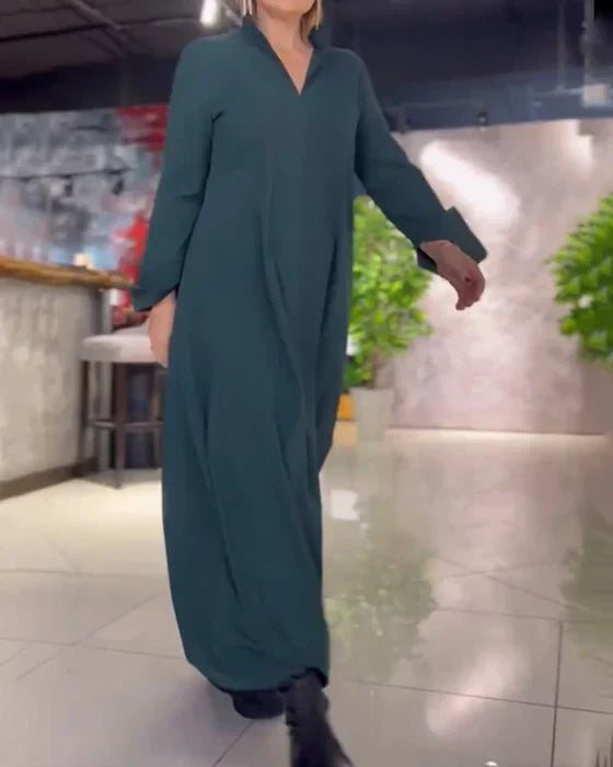 Elegant Long Cotton Dress for Ultimate Comfort