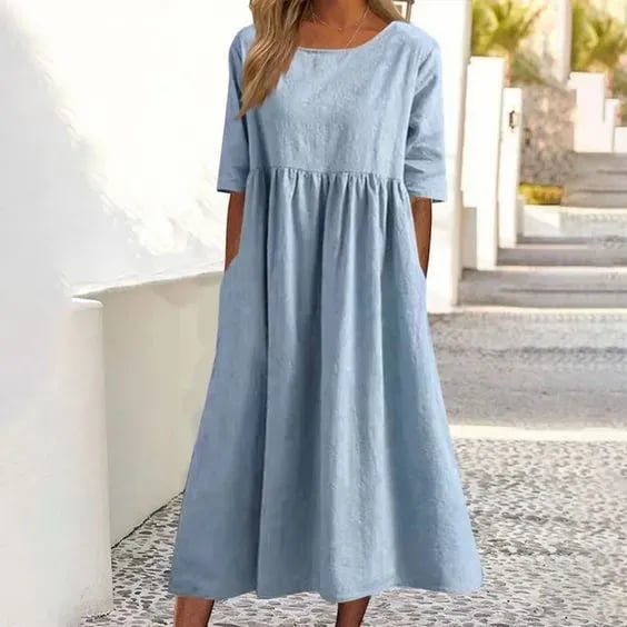 Elegant Cotton Dress for Effortless Style