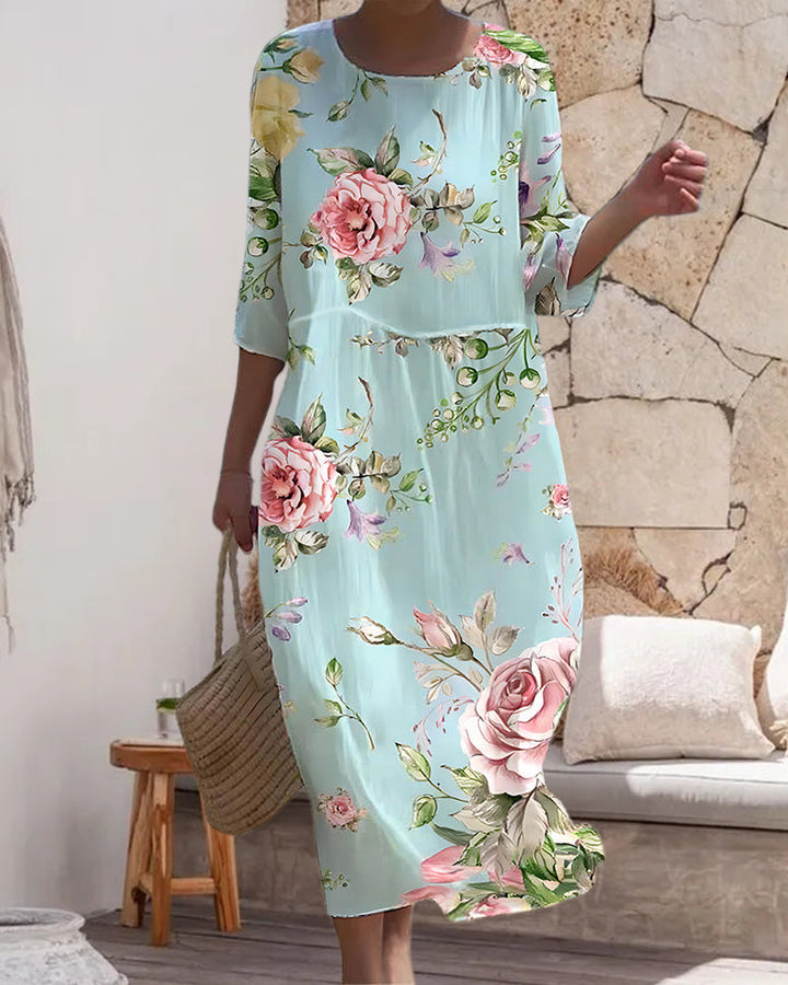 Exquisite Floral Elegance Dress
