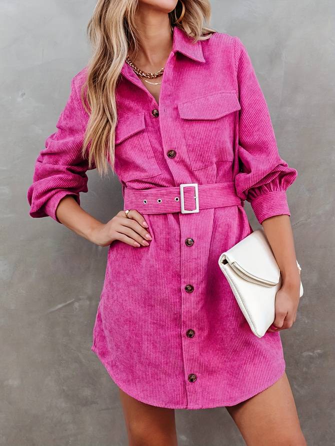 Fabulous Corduroy Mini Dress for Effortless Style