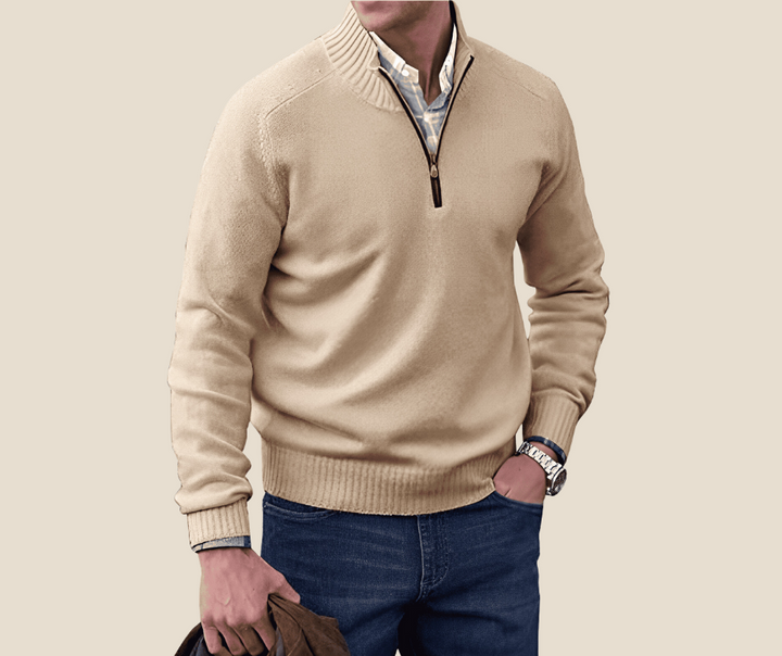 Stylish Polished Zip-Up Sweater