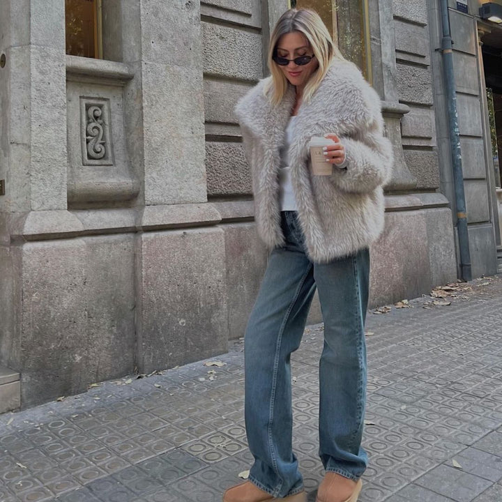 Eco-Friendly Fur Coat for Women