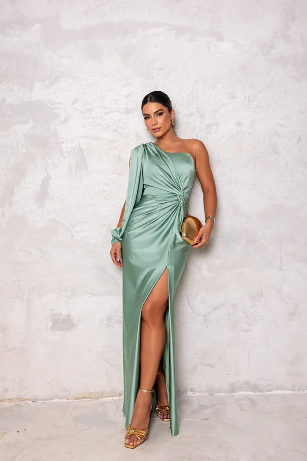 Gracefully Chic Silhouette Dress