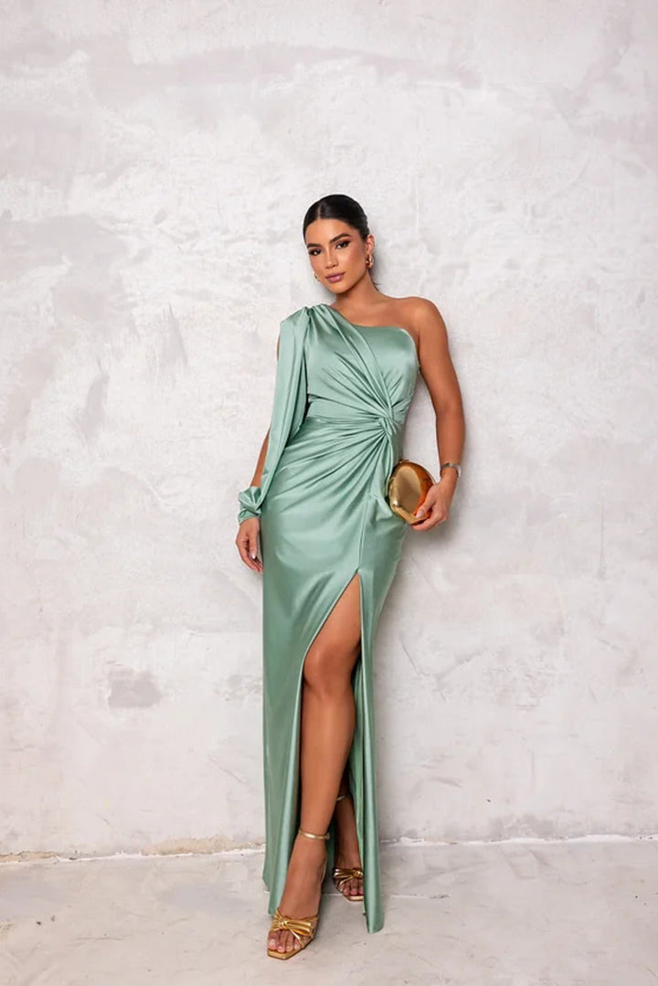 Gracefully Chic Silhouette Dress