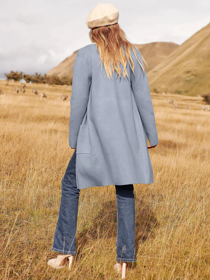 Chic and Cozy Lapel Coatigan