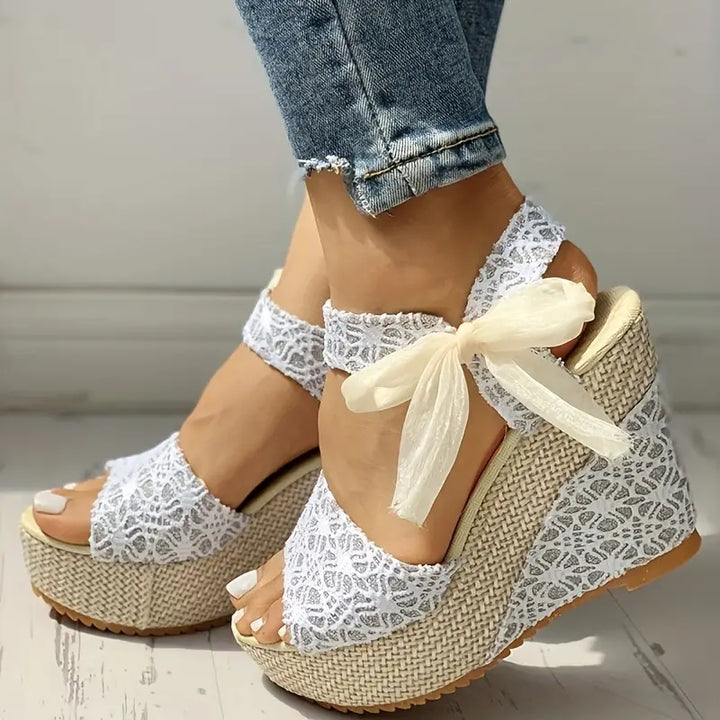 Chic Women's Sandals Featuring a Stylish Wedge Heel