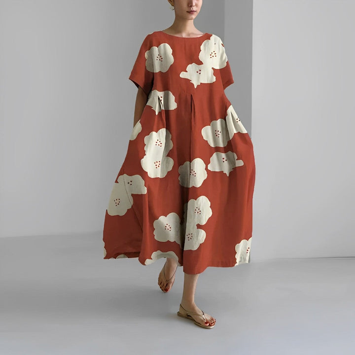 Delightfully Comfortable Floral Cotton Dress for Every Occasion