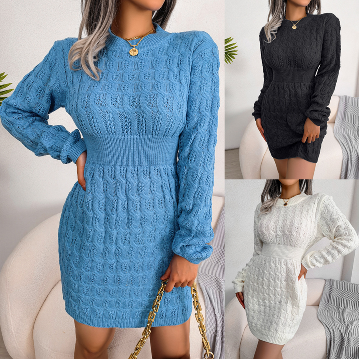 Stay cozy this winter with the ultimate comfort dress.
