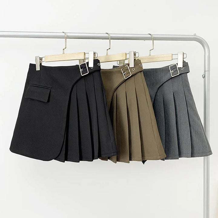 Trendy Asymmetric Mini Skirt