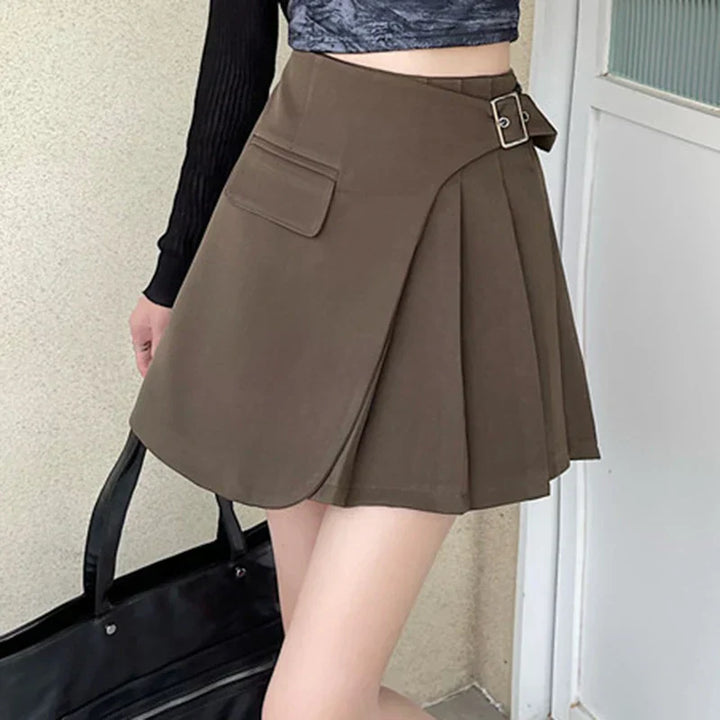 Trendy Asymmetric Mini Skirt