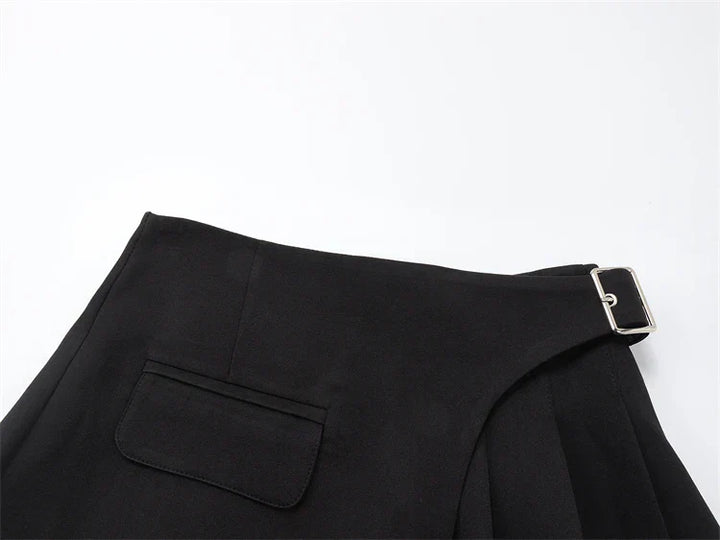 Trendy Asymmetric Mini Skirt
