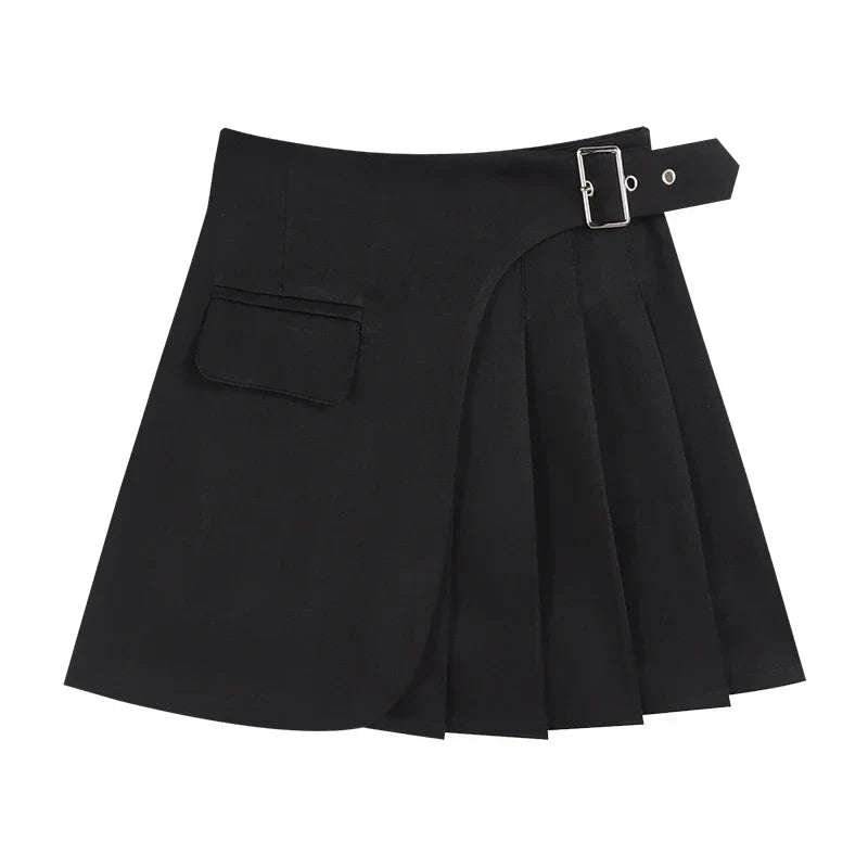 Trendy Asymmetric Mini Skirt