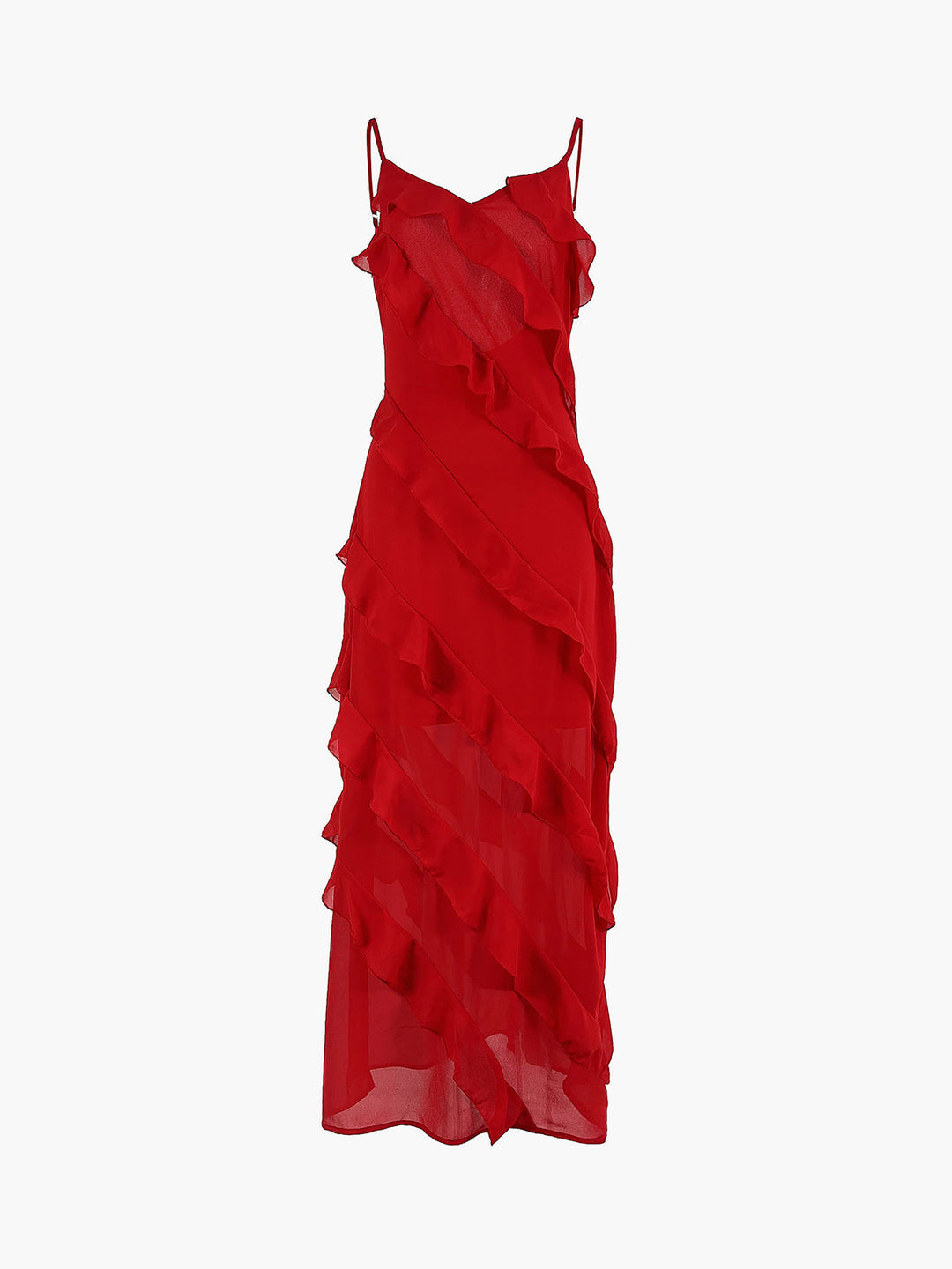 Exquisite Ruffled Dress for Effortless Elegance