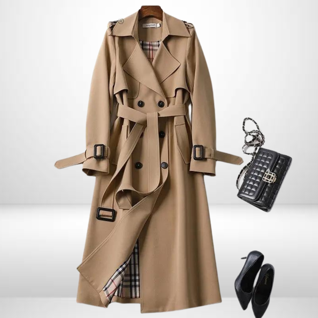 Chic Women's Luxe Trench Coat