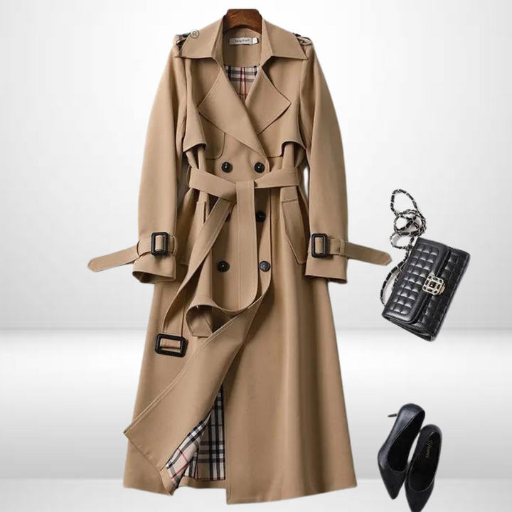 Chic Women's Luxe Trench Coat