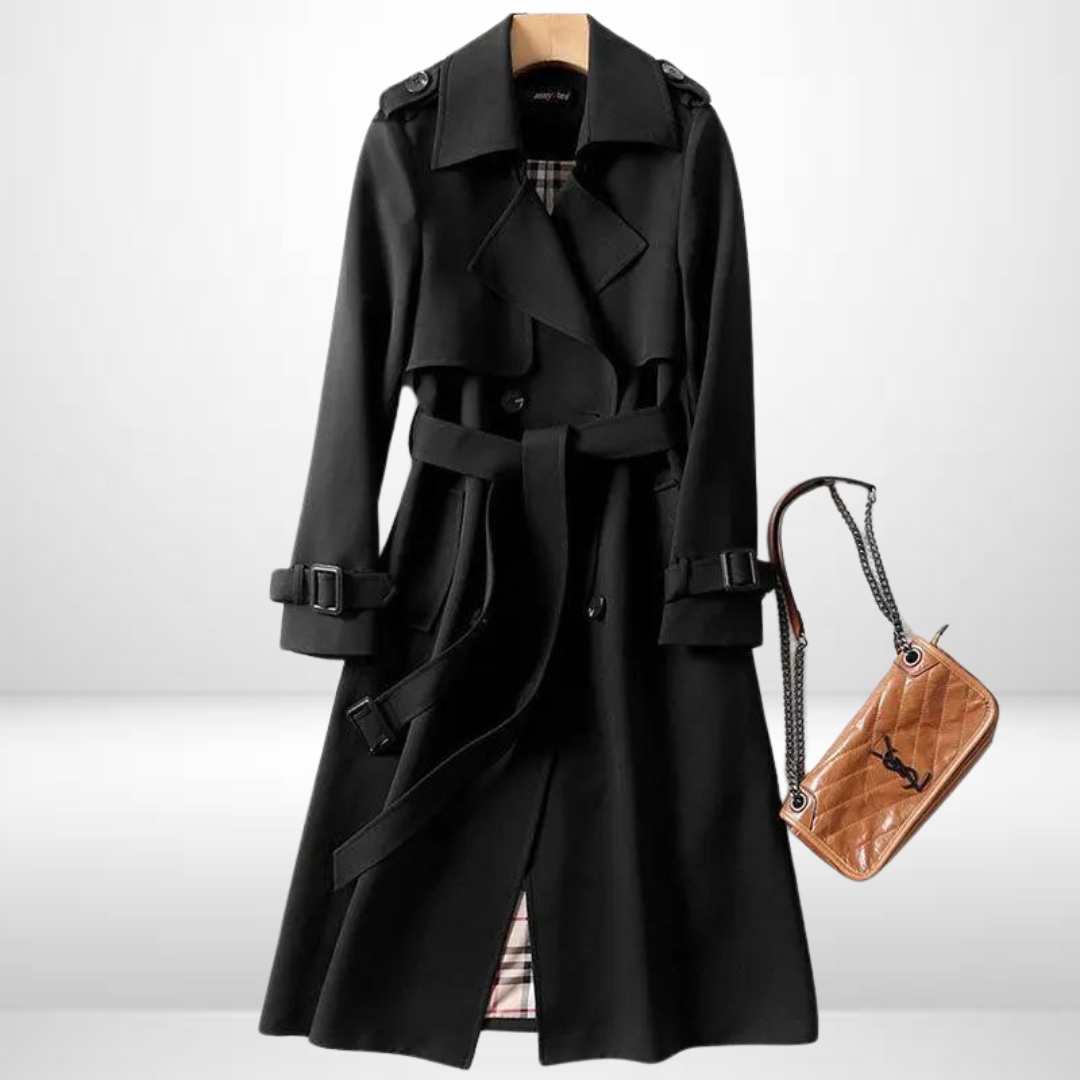 Chic Women's Luxe Trench Coat