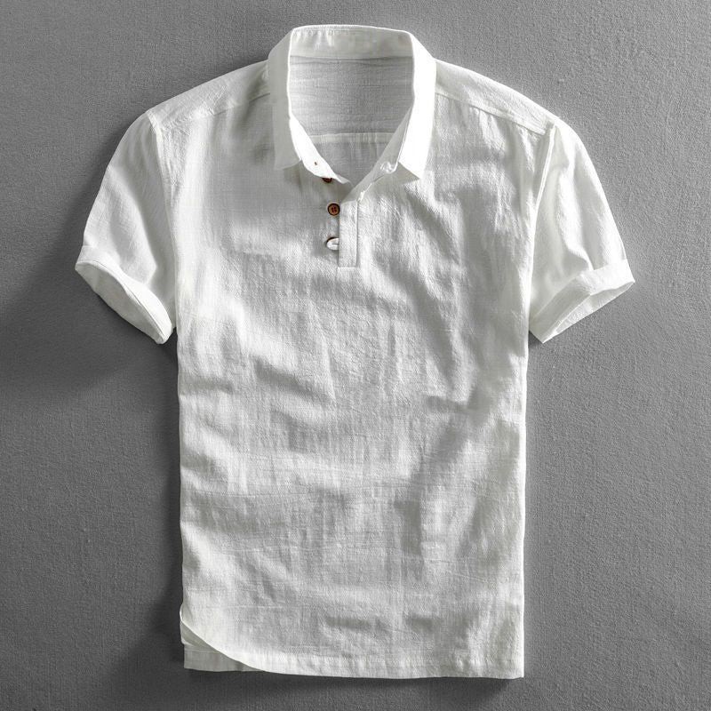 Exquisite Luxury Linen Polo Shirt for the Modern Man