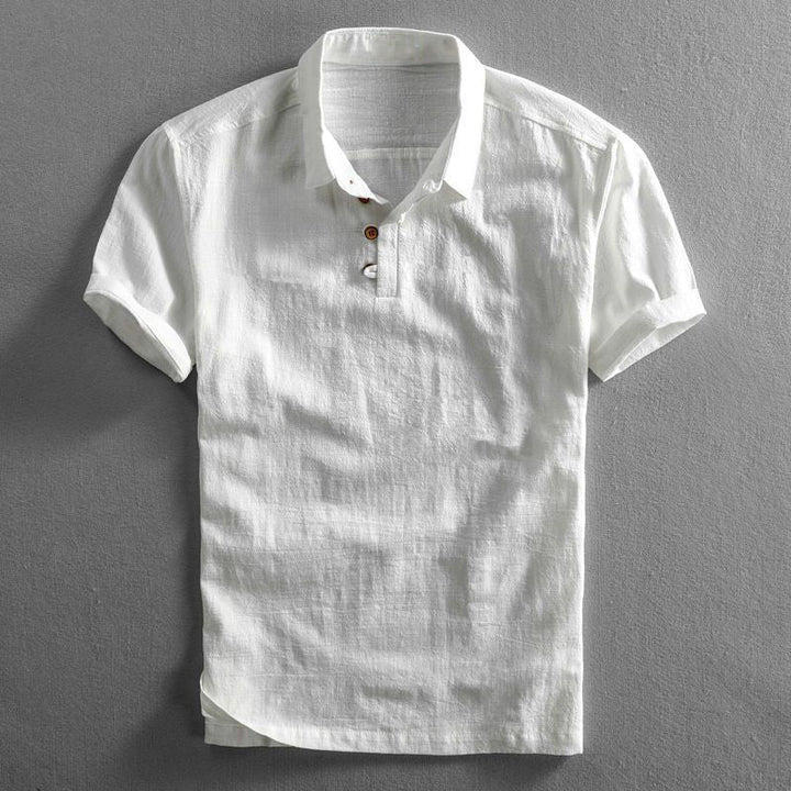 Exquisite Luxury Linen Polo Shirt for the Modern Man