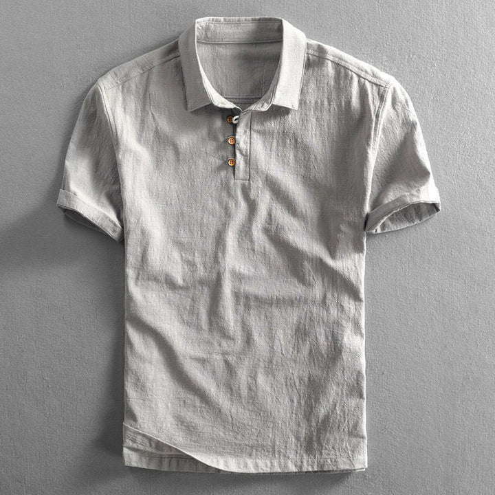 Exquisite Luxury Linen Polo Shirt for the Modern Man
