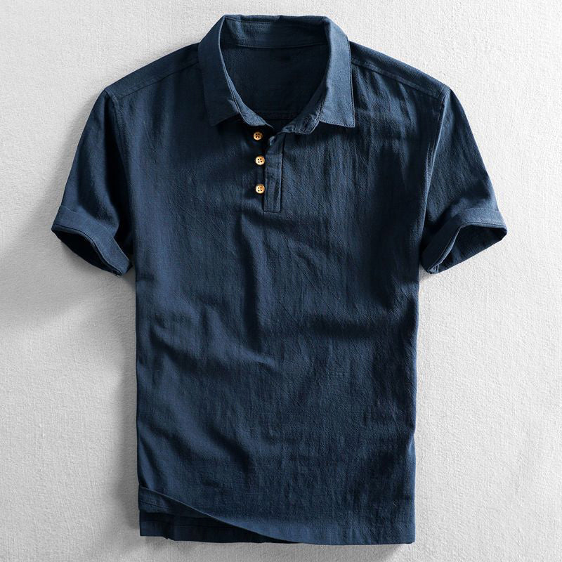 Exquisite Luxury Linen Polo Shirt for the Modern Man